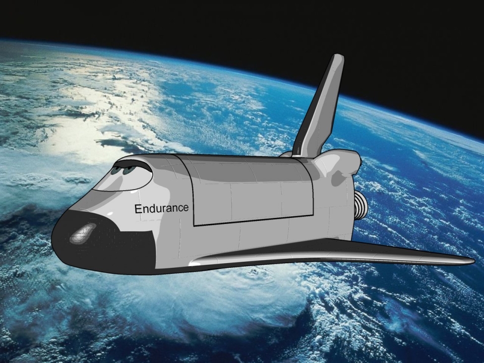 animated space shuttle