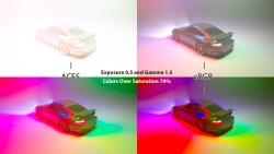 sRGB & ACES Comparison - Exposure, Gamma and Saturation